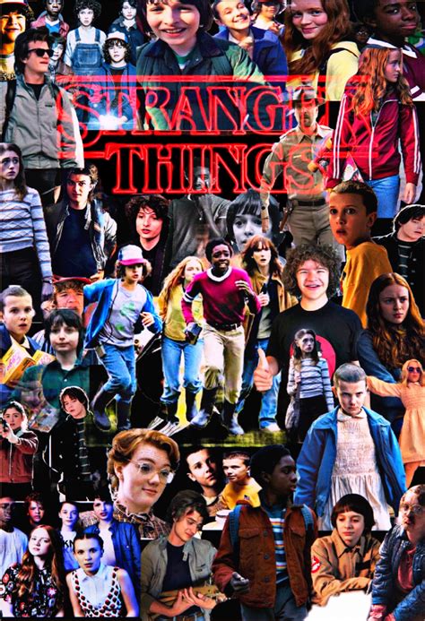 Stranger things wallpaper collage - Download Mike Will Lucas Dustin Stranger Things Collage wallpaper for your desktop, mobile phone and table. Multiple sizes available for all screen sizes and devices. 100% Free and No Sign-Up Required. 